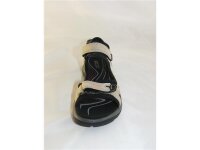 Ecco Yucatan Damentrekkingsandale beige Nubuk Klett Größe 41