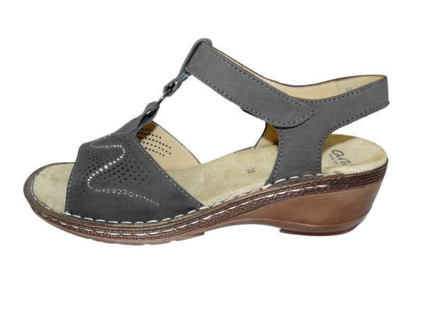 Ara Key-West Damensandale grau Nubuk  Weite G 41