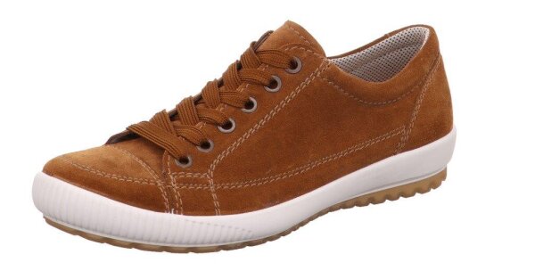 Legero - Damenschnürschuh - Braun - Velour - Weite G Größe 8,0