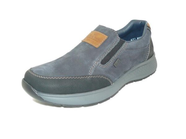 Rieker Herrenslipper schwarz/navy/nuss