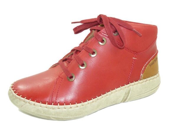 Josef Seibel Louisa 07 Damenschnürstiefel rot kombi