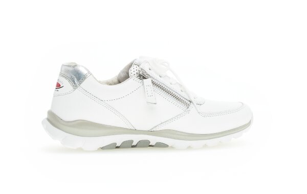 Gabor - Cervo/Lamina - Damenschnürschuh - weiss/silber Grösse 8,0