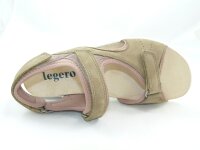 Legero Damensandale Beige Nubuk Weite G Grösse 40