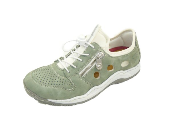Rieker - Damensneaker - mint/reinweiss