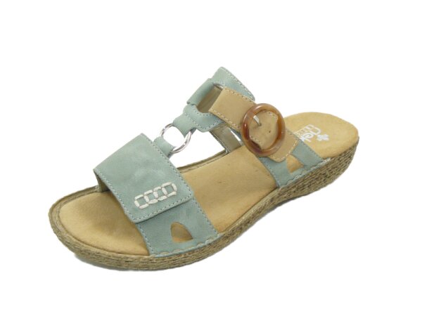 Rieker - Damenpantolette - mint-sand