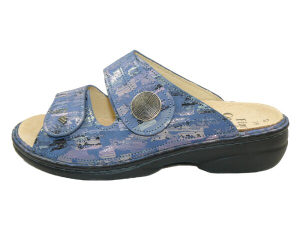 Finn Comfort Sansibar Damenpantolette Seablue Tayfun