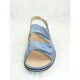 Kinn Comfort - Milos - Damensandale - jeansblau Größe 40