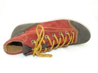 Legero - Damenschnürstiefel - Rot - Velour - GoreTex - Weite G Größe 5,0