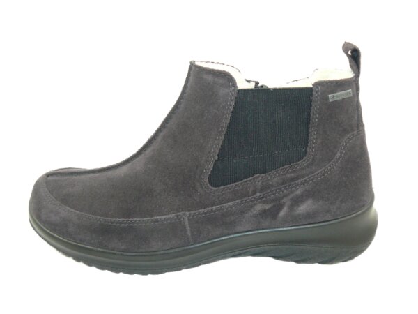 Legero - Damenstiefel - Grau - Velour - GoreTex - Weite G Größe 5,5