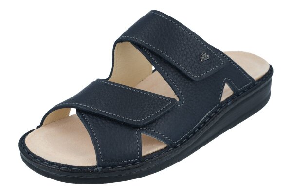 Finn Comfort Danzig S Herrenpantolette nightblue Nubuk Weichbettung Größe 47