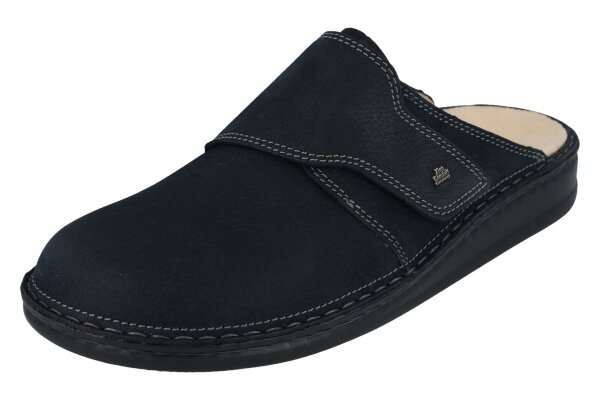 Finn Comfort Amalfi Herrenpantolette nightblue Nubuk