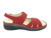 Finn Comfort Barbuda Damensandale Chili Nubuck  Größe 38