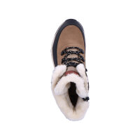 Rieker Damenschnürstiefel schwarz/fango/kastanie/lehm/moro Größe 43