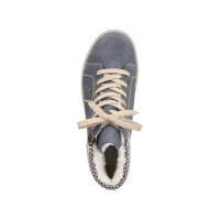 Rieker - Damenschnürstiefel - jeans/schwarz/kiesel Größe 40