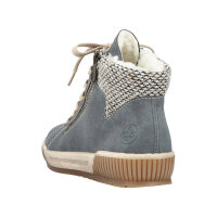 Rieker - Damenschnürstiefel - jeans/schwarz/kiesel Größe 41