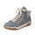 Rieker - Damenschnürstiefel - jeans/schwarz/kiesel Größe 41