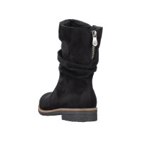 Rieker Damenstiefel schwarz Microstretch/Wildebuk  Warmfutter Größe 40