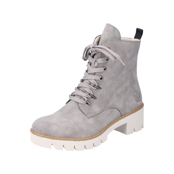 Rieker Damenstiefel  grey Samtvelour - Futter Größe 37