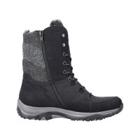 Rieker Damenstiefel schwarz/grau Warmfutter Tex Größe 40