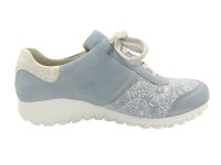 Waldläufer HAVY Damenschnürschuh Sky Silber Weite H  Größe 5,0