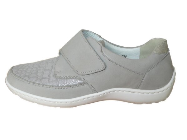Waldläufer Henni Damenklettschuh stein silber Weite H   Größe 6,0