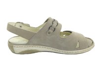 Waldläufer GARDA Damensandale beige Nubuk Weite G  Größe 6,5