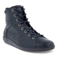 Ecco - Soft - Schnürstiefelette - Marine Größe 42