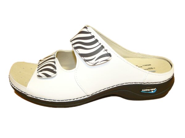 Rhön-Rennsteig - Viena - Pantolette - Zebra/White Größe 37