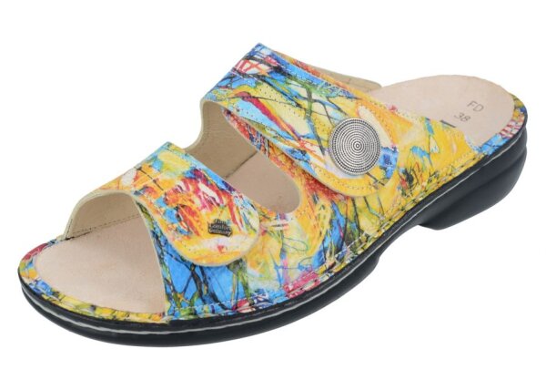 Finn Comfort Sansibar Damenpantolette Multi Art