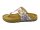 Rohde - Rodigo-D - Zehenstegsandale - Gold/bedruckt m. Blumen - Leder Größe 39