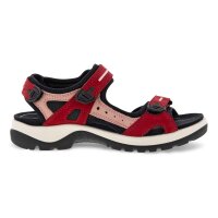 Ecco Yucatan Damentrekkingsandale Rot/Rose Nubuk Klett  Größe 37